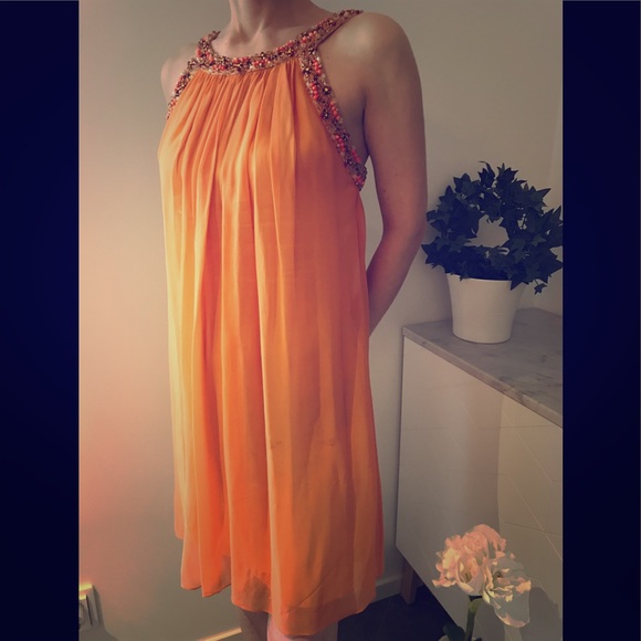 Silk designer dress Mikael Aghal - Picture 2 of 8